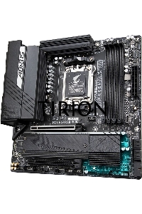 Материнская плата Gigabyte B650M AORUS ELITE AX, AM5, AMD B650, 4xDDR5, 4xSATA, 2xM.2, 1xPCI-E 5.0 x4, 1xPCI-E 4.0 x16, 1xHDMI, 1xDP, 1x 2.5Gb LAN, 4xUSB-A 2.0, 5xUSB-A 3.2 Gen 1, 2xUSB-A 3.2 Gen 2, 1xUSB-C 3.2 Gen 2, 2x3.5 мм, 7.1, Micro-ATX