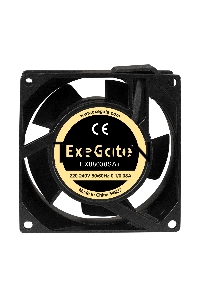 Вентилятор для корпуса ExeGate EX08038SAT черный, 80 мм, 2500 об/мин, 34 дБ