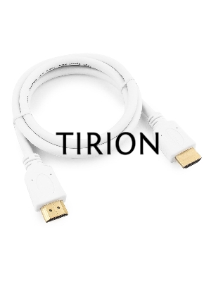 Кабель Cablexpert HDMI CC-HDMI4-W-1M, 19M/19M, v2.0, медь, позол.разъемы, экран, 1м, белый, пакет