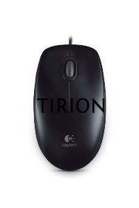 Мышь проводная Logitech B100 черный, 1000 dpi, USB, кнопки - 3