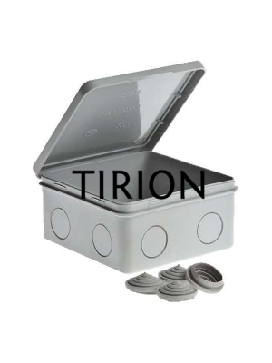 Коробка ОП Тусо распаячная 100х100х50мм откид. крышка IP54 Рувинил 67044
