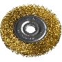 Кордщетка STAYER PROFESSIONAL 35122-150  д/УШМ витая стальная латун.проволока 0.3мм 150мм/22мм