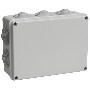 Коробка распаячная ОП 190х140х70 IP55 КМ41244 RAL7035 (10 гермовводов) ИЭК UKO11-190-140-070-K41-55