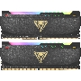 Оперативная память DDR 4 DIMM 16Gb (8Gbx2) PC25600, 3200Mhz, CL18, Patriot Viper Steel RGB (PVSR416G320C8K) (retail)