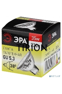 Лампа галогенная ЭРА GU5.3-JCDR (MR16) -35W-230V-Cl(10/200/6000)