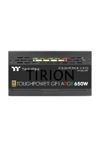 Блок питания Thermaltake ATX 650W Toughpower GF1 ARGB 80 PLUS gold (24+4+4pin) APFC 140mm fan color LED 9xSATA Cab Manag RTL