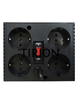 Стабилизатор напряжения Powercom Voltage Regulator, 3000VA, Black, Schuko