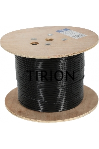 Кабель сетевой Ningbo UTP 4 пары cat5E solid 0.5мм CCA molded 305м серый outdoor стальной трос