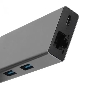 Адаптер VCOM CU459 Type-Cm --> RJ-45+2USB3.0(f) + PD100 Вт  Alum  Shell VCOM <CU459>