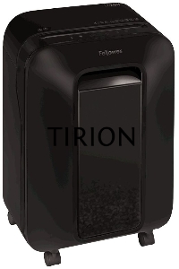 Шредер Fellowes PowerShred LX200 черный (секр.P-4)/перекрестный/12лист./22лтр./скрепки/скобы/пл.карты