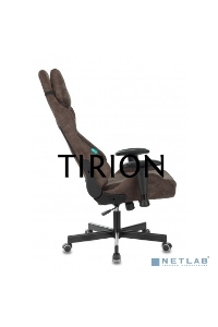 Кресло игровое Бюрократ VIKING KNIGHT LT10 FABRIC коричневый крестовина металл/пластик