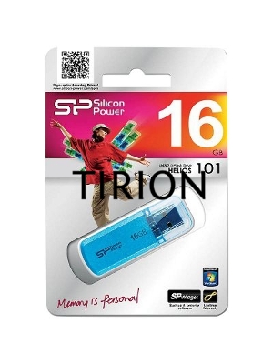 Флеш диск Silicon Power 16Gb Helios 101 SP016GBUF2101V1B USB2.0 синий