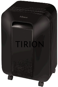 Шредер Fellowes PowerShred LX200 черный (секр.P-4)/перекрестный/12лист./22лтр./скрепки/скобы/пл.карты