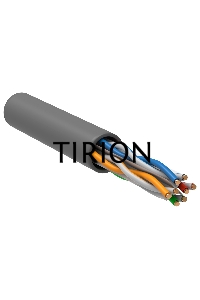 Кабель связи ITK витая пара U/UTP, кат.6, 4 пары 23AWG solid, 305м, ПВХ, серый