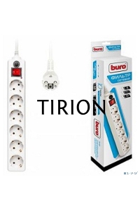 Сетевой фильтр Buro 600SH-5-W 5м (6 розеток) белый (коробка)