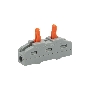 Клемма СМК 222-421 проходная 1 полюс (0,08-4 мм²), серая (5 шт./уп.) REXANT