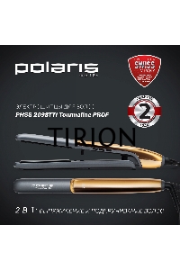 Выпрямитель Polaris PHSS 2098TTi Tourmaline PROF 35Вт черный/розовое золото (макс.темп.:220С)
