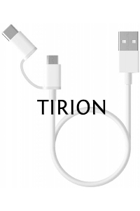 USB-кабель Xiaomi Mi 2-in-1 USB Cable Micro-USB to Type-C  (30cm)