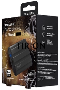 Твердотельный диск 1TB Samsung T7 Shield MU-PE1T0S/WW, V-NAND, USB 3.2 Gen 2 Type-C  [R/W - 1000/1050 MB/s]/EU
