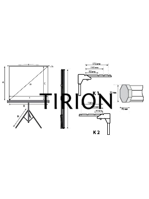 Экран на треноге Lumien 153x203см Master View LMV-100107 4:3 напольный рулонный