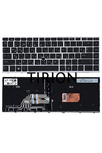 Клавиатура для ноутбука HP Probook 430 G5 440 G5 445 G5 серебристая с трекпоинтом