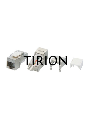 Вставка Keystone Jack RJ-45 (8P8C) Hyperline KJ9-8P8C-C5e-90-SH-F-WH, категория 5e, экранированная