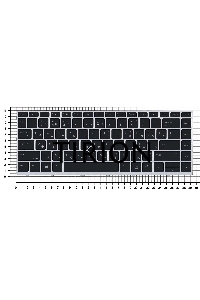 Клавиатура для ноутбука HP Probook 430 G5 440 G5 445 G5 серебристая с трекпоинтом