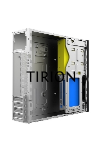 Компьютерный корпус с блоком питания 300Вт. Сase Foxline mATX Desktop 300W, 2xUSB3.0, 2xUSB2.0, toolless, Black, 8cm. fan, powercord