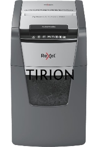 Шредер Rexel Optimum AutoFeed 130M черный с автоподачей (секр.P-5)/фрагменты/130лист./44лтр./скрепки/скобы/пл.карты