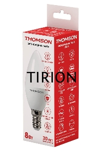 Лампа светодиодная Hiper THOMSON LED CANDLE 8W 670Lm E14 4000K TH-B2016