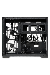 Компьютерный корпус  HSPD F330, Panoramic Mini-tower, черный, TG, 0.5 SPCC, 3x120mm ARGB mATX, mITX 160/400/200mm 1x2.5