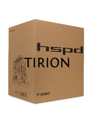 Компьютерный корпус  HSPD F330, Panoramic Mini-tower, черный, TG, 0.5 SPCC, 3x120mm ARGB mATX, mITX 160/400/200mm 1x2.5