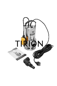 Дренажный насос DPL800X, 800 Вт, подъем 7 м, 16500 л/ч  Denzel