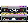 Оперативная память Silicon Power Xpower Turbine, DDR4, 16GB (2x8 GB), 3200 MHz, CL16, радиатор, RGB, серый, чёрный
