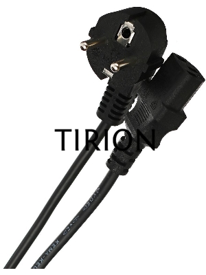 Кабель компьютер-розетка 220V (EURO) <VDE> 3G0,75mm2 VCOM {CE021-CU} 1,8м