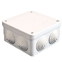 Коробка распр. ОП 105х105х56 7 выходов 4 гермоввода IP54 крышка на винтах бел. Epplast 110041