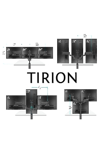 Кронштейн (держатель) ONKRON G280 для трех мониторов 13