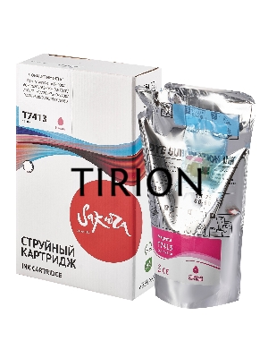 Контейнер с чернилами Sakura C13T741300 (T7413 M) для Epson, пурпурный , 1000 мл.