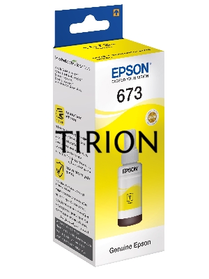 Чернила Epson 673 C13T673498 (аналог C13T67344A) желтый 70мл для Epson L800/L810/L850/L1800