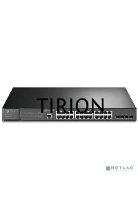 Коммутатор JetStream 28-port Gigabit L2+ Managed Switch with 24-port PoE+, PoE budget up to 384W, support SDN