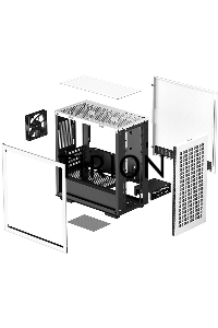 Компьютерный корпус Deepcool CH370 белый без БП mATX 1x120mm 1xUSB2.0 1xUSB3.0 audio bott PSU