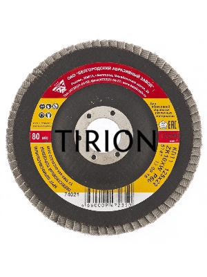 Круг лепестковый торцевой КЛТ-1, ZK10XW (цирконий), зерн. 25Н(P60), 125 х 22,2 мм, (БАЗ)// Россия
