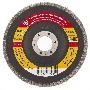 Круг лепестковый торцевой КЛТ-1, ZK10XW (цирконий), зерн. 25Н(P60), 125 х 22,2 мм, (БАЗ)// Россия