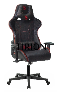 Кресло игровое A4Tech Bloody GC-400, черный/красный, крестовина пластик