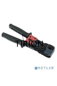 Инструмент обжим RJ-45/12/11 без храп. мех. чёрн-красн. ITK TM1-B10V