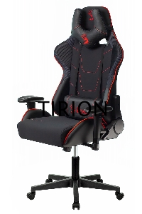 Кресло игровое A4Tech Bloody GC-400, черный/красный, крестовина пластик