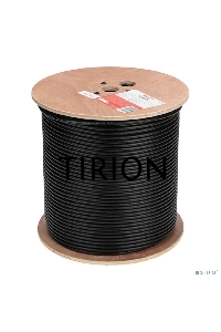 Кабель витая пара F/UTP, CAT 6, PE, 4PR, 23AWG, OUTDOOR, SOLID, черный, 305м Rexant