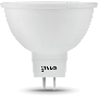 Лампа светодиодная Gauss Black 7Вт цок.:GU5.3 рефлек. 220B 3000K св.свеч.бел.теп. MR16 (упак.:10шт) (101505107)
