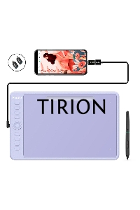 Графический планшет Parblo Intangbo M USB Type-C пурпурный