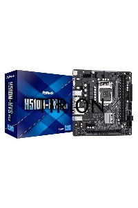 Материнская плата ASRock H510M-HVS R2.0, LGA 1200, Intel H510, 2xDDR4, 4xSATA, 1xPCIe 4.0 x16, 1xPCIe x1, 1xHDMI, 1xVGA, 1x 1Gb LAN, 2xUSB-A 3.2 Gen 1, 4xUSB 2.0, 3x3.5 мм, 7.1, mATX